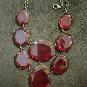 Red and black Statement necklace